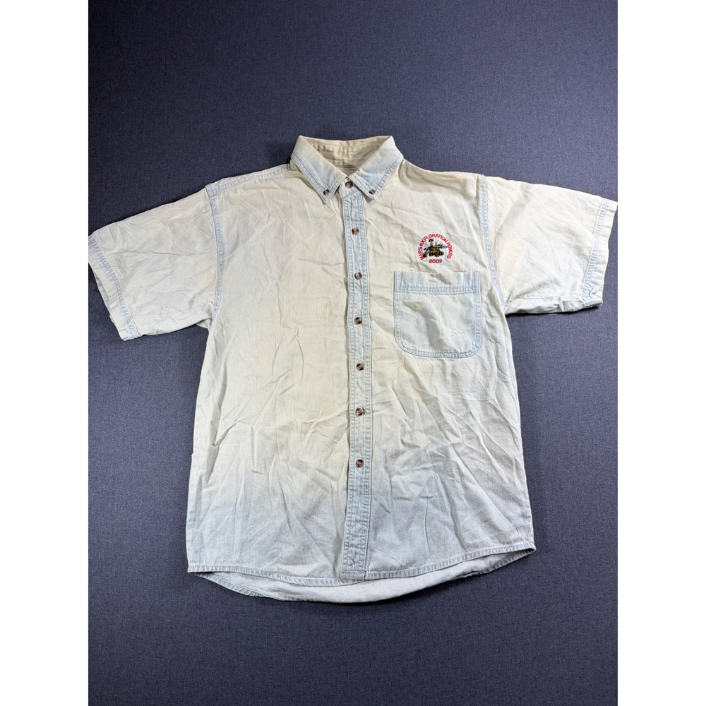 Vintage Global Sport Mars Exploration Rovers 2003 Shirt Mens Small Light Wash